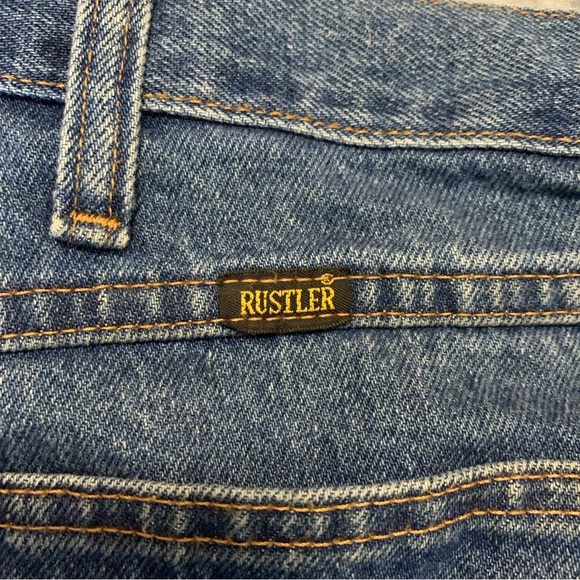 Rustler Men's Classic Relaxed Fit 5 pocket jeans XXL - Picture 4 of 16